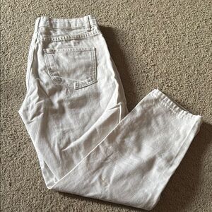 White Capri Denim Jeans